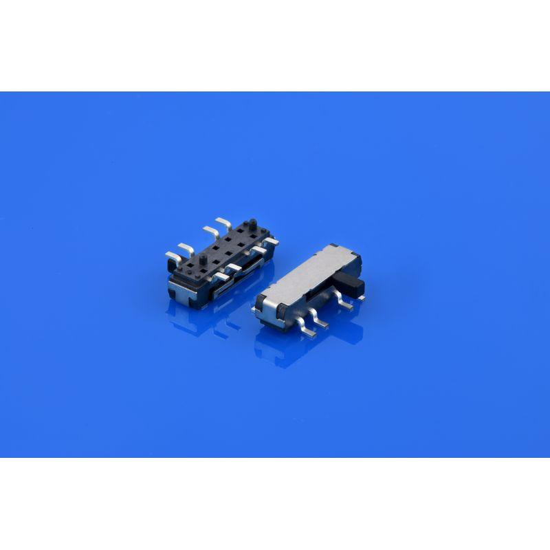 GH13D20 2 row, 3 position, Right Angle Slide Switch SMT DIP